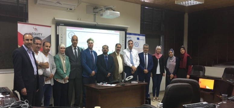 VTC monitoring visit, University of Jordan, Amman, 30 Oct. 2017