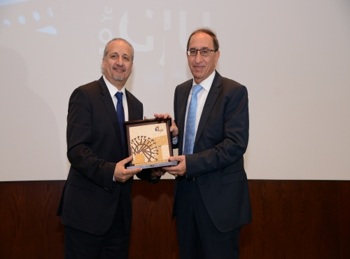 Honoring H.E. Prof. Dr. Labib Khadra, Jordanian Minister of Higher Education and Scientific Research and founding president of GJU.