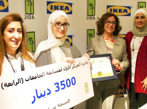 Bushra Ishaqat & Samar Abu Hajleh win the 4 th Interior Design Competition